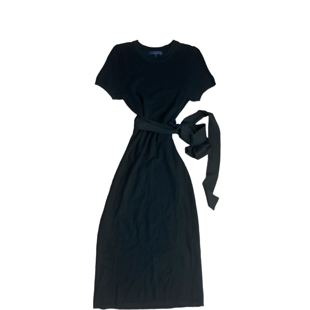 RACHEL Rachel Roy Black Short Sleeve Knit Sweater Dress w/Circle Back Cut-Out-L